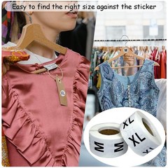 3500 Pcs Clothing Size Stickers, 1 Inch Round Self Adhesive, 7 Sizes XS-S-XXX…