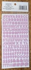 RECOLLECTIONS Iridescent Alphabet Alpha Letters Number 2 Sheets Different Colors