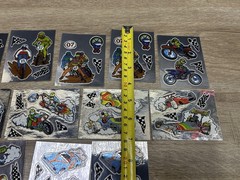 Vintage 1980’s Metallic Foil Vending Sticker Lot BMX Bikes Cars Motorcycle