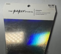 The Paper Studio Chrome Pennants DIY 24 Sheets 5.5×8.39in