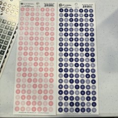 Lot Of 24 Sheets All My Memories Alphabet Stickers Alpha Blocks Alpha Rounds