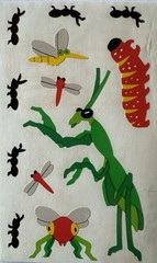 BUG FRIENDS Stickers(12pc) Mrs.Grossman’s…Ants…Grasshopper…Insect…Card Making…