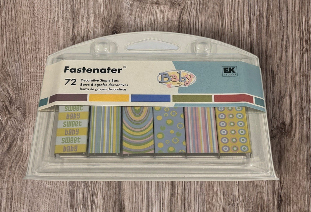 EK Success Sweet Baby Fastenater Decorative Staple Bars EKFSVP61 NEW