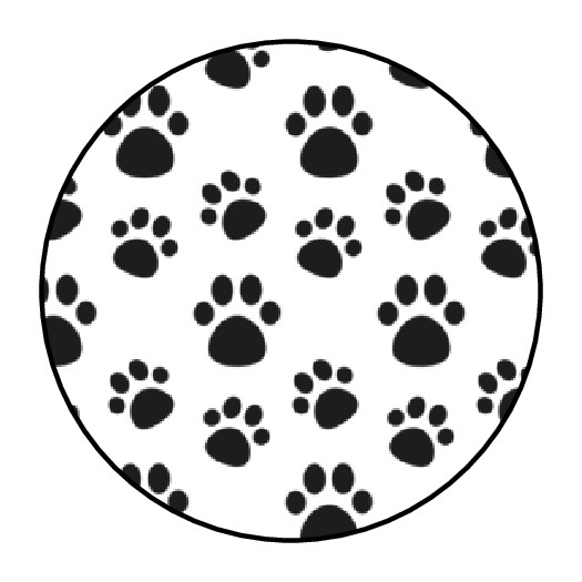 Dog paw envelope seals, stickers, labels, tags puppy