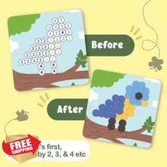 BINCA Dot Art Garden Animals Stickers 4-7