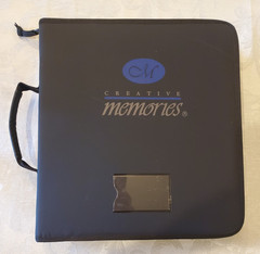 CREATIVE MEMORIES Black STICKER BINDER w/30 Pocket Pages 6 ASSORTED SIZES!