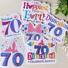 Sticker Pack | Disneyland | 70th Anniversary | Clear
