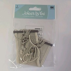 VERY RARE Jolees Hanging Hammock Canvas Rope Mesh Cord Bed Beach 3D Scrapbook