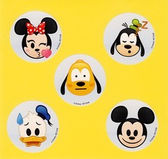10 Mickey Mouse Emoji – Large Stickers – Minnie Mouse, Pluto, Goofy, Donald Duck