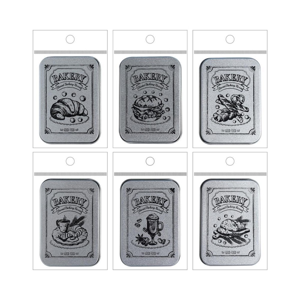 100Pcs Bread Coffee Transparent Stickers Food Sticker Journal Planner Supplies