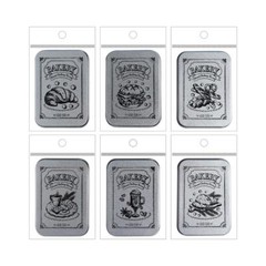 100Pcs Bread Coffee Transparent Stickers Food Sticker Journal Planner Supplies