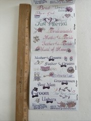 Bride & Groom Sticker ROLL NRN Designs Scrapbook Stickers Wedding Titles