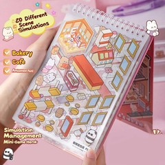 20 Scenes – DIY 3D Sticker Scene Collection Book for Kids & Adults,With Tweezers