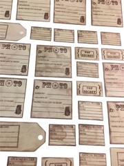 Rustic Kraft Paper Tags For Crafts Scrapbooking 36 Pcs Photo Travel Labels MQ