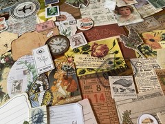 Junk Journal Ephemera Lot Craft Paper Crafting Supplies 30+ Items Random Lot