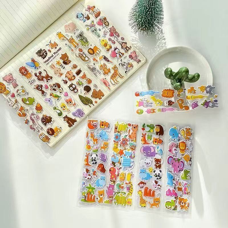3D Puffy Stickers for Kids Toddlers, Bulk Stickers Sheet for Scrapbooking Reward
