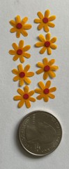 ORANGE SHASTA FLOWER Embellishment (12pc)Jolee’s•Garden•Plant•Spring •Wedding