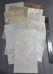 Vtge Textured Wallpaper Samples from Sample Book (10 Pieces) Set 15