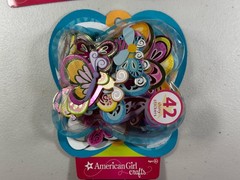 5- American Girl Dolls Scrapbook Stickers Butterfly Letters 3D Stacked NEW RARE