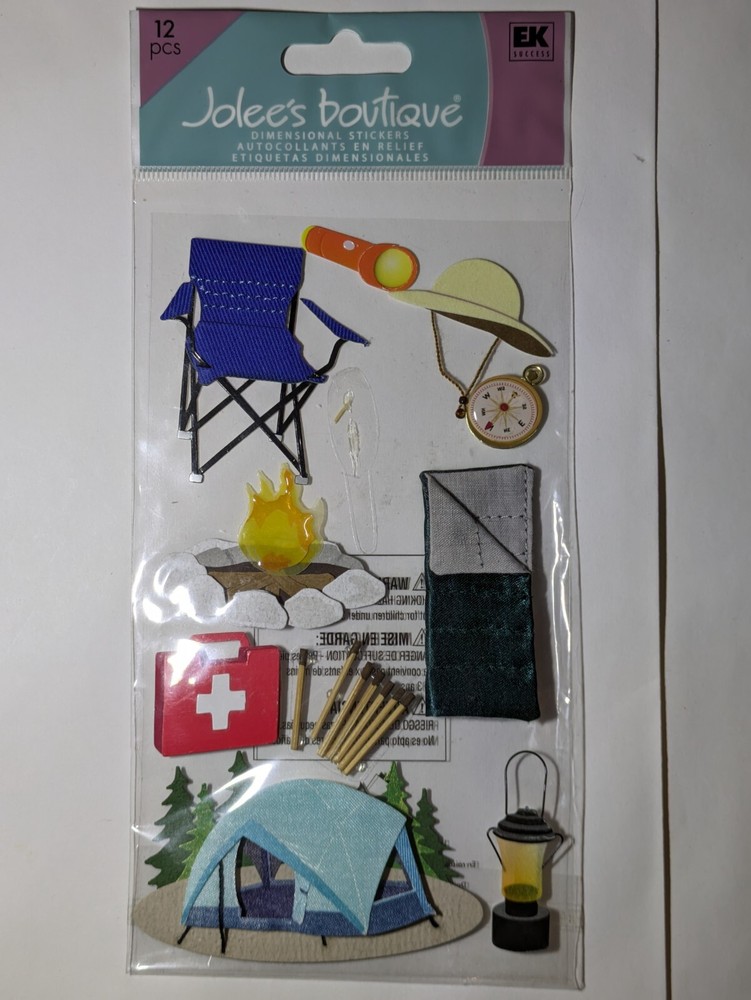 Jolee’s Boutique Stickers Camping Outdoors Summer Archery Fishing Lake Canoe