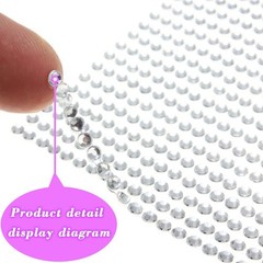 1799pcs Self Adhesive Face Gems Stickers, Hair 06.a-white_silver-3/4/5/6mm