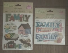 Crafter’s Square Pop-Up Scrapbook Stickers – Family Themed