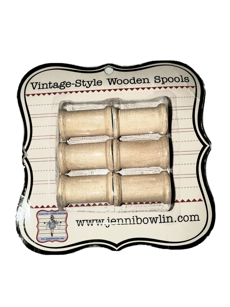 Jenni Bowlin Vintage Style Wooden Spools ( Set of 6)
