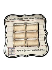 Jenni Bowlin Vintage Style Wooden Spools ( Set of 6)