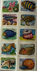 CORAL REEF Stickers(10pc)Trend •Fish•Ocean•Sea Turtle•Anemone •Octopus•Sting•