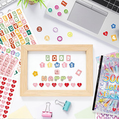 5000 PCS Colorful Letter and Number Stickers for Kids DIY Crafts & Decor