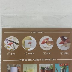 brea reese Press & Design Rub-on Transfers Forest Mushrooms 24pcs Floral Art