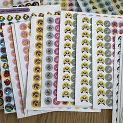 Vintage Stickers Over 40 Sheets & Packs For Teachers Chart, Reward Sticker Lot