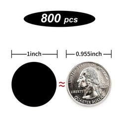 800Pcs Black Round Stickers, 1 Inch Dot Labels, for Organizing Classroom Office