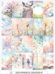 WHIMSICAL SEASONS #1 – COMPLETE SHEET OF 20 STICKERS