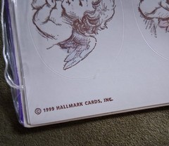 Vintage 1999 Heartline Hallmark Cherub / Angel Stickers, Acid Free, New, Sealed
