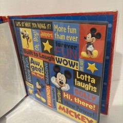 Disney Mickey Mouse & Friends Scrapbook Kit Stickers and Disney Paper New