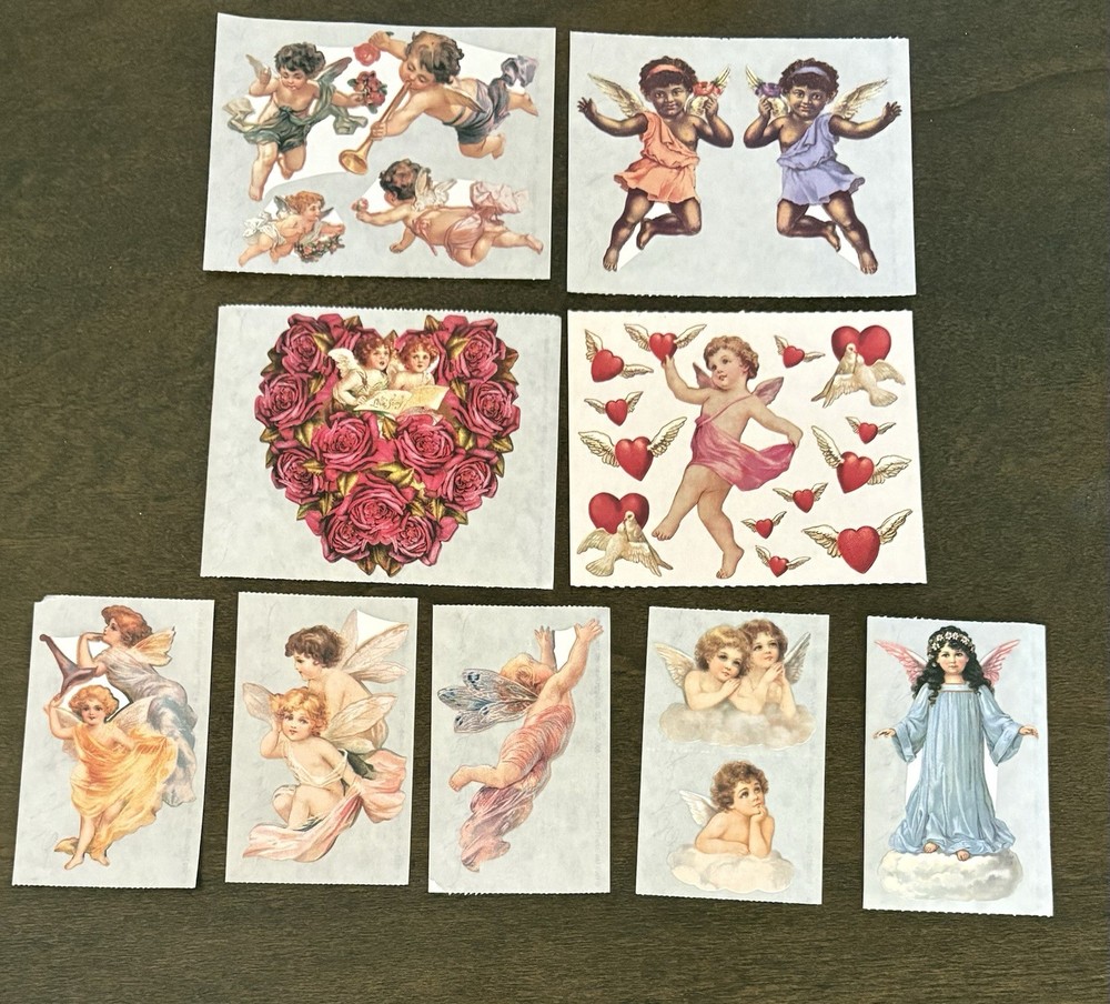 Vintage Mrs. Grossman’s & Gifted Sticker Lot “Angels”