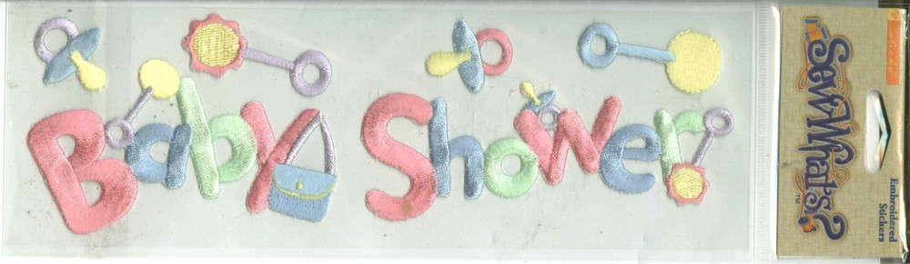 Baby Shower Boy Girl Newborn Party Fsmily Sticko Sew Whats Embroidery Stickers