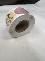 25mm Thank You Stickers 3 Patterns 500/Roll