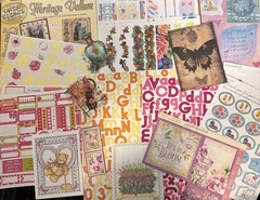 Huge Scrapbooking Craft Bulk Lot Stickers, Paper, Transfers & More
