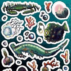 Stickii – Deep Sea Creatures Sticker Sheet – Underwater Ocean Monster Stickers