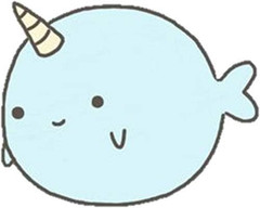 Cute Narwhal 50 Pack 1-Inch Retro Stickers for Scrapbooking, Journals, Planners,