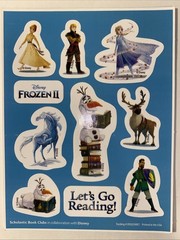 Frozen 2 Sticker Sheet Scrapbook Craft Stickers