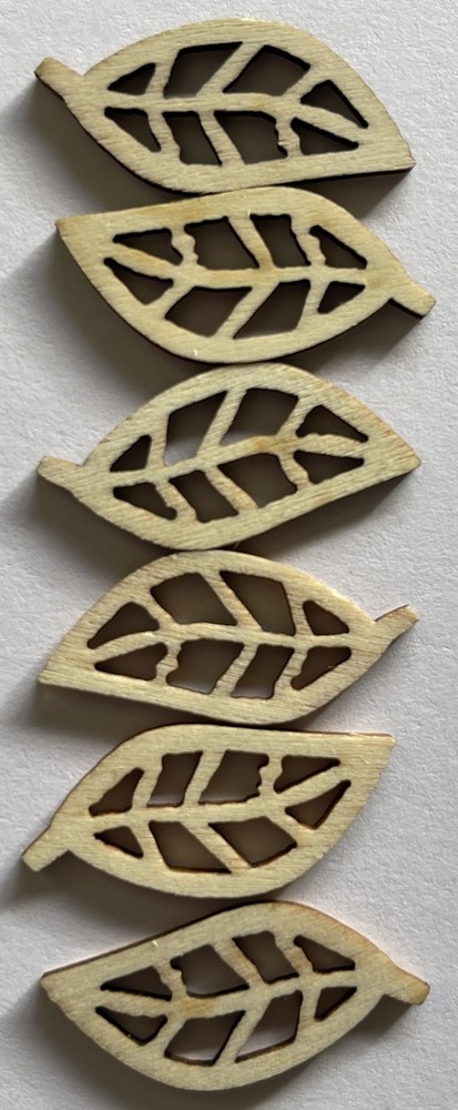 LEAF Dimensional Wooden Shape(6pc)Garden•Tree•Carved •Fall•Spring•Summer•Winter•