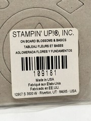 Stampin’ Up! On Board Blossoms & Basic Cutout Die Shapes 6 Sheets Scrapbooking