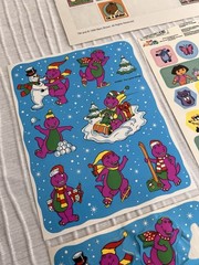 Vintage Sticker Lot – Sandy Lion Dora The Explorer, Barney, Arthur, Nick Jr.