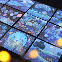 30Pcs Seasons Countryside Stickers Journaling Card Album Scrapbook Collage Art