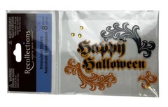 Recollections Happy Halloween Dimensional Sticker With Glitter And Gems 3D