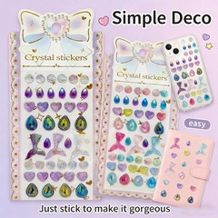 2 Sheets Airy 3D Puffy Stickers Resin
