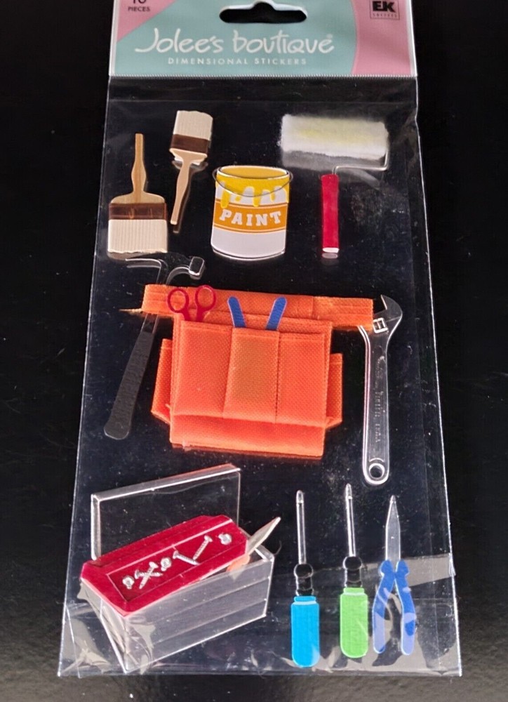 Jolee’s – HANDYMAN – Tools Painting Paint Scrapbooking Stickers SPJBLG011 (RARE)